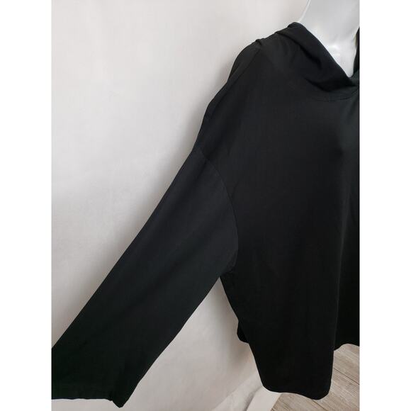 Transparente Black Hooded Pointed Hood Tunic Size Small 3/4 Sleeve - Picture 2 of 8